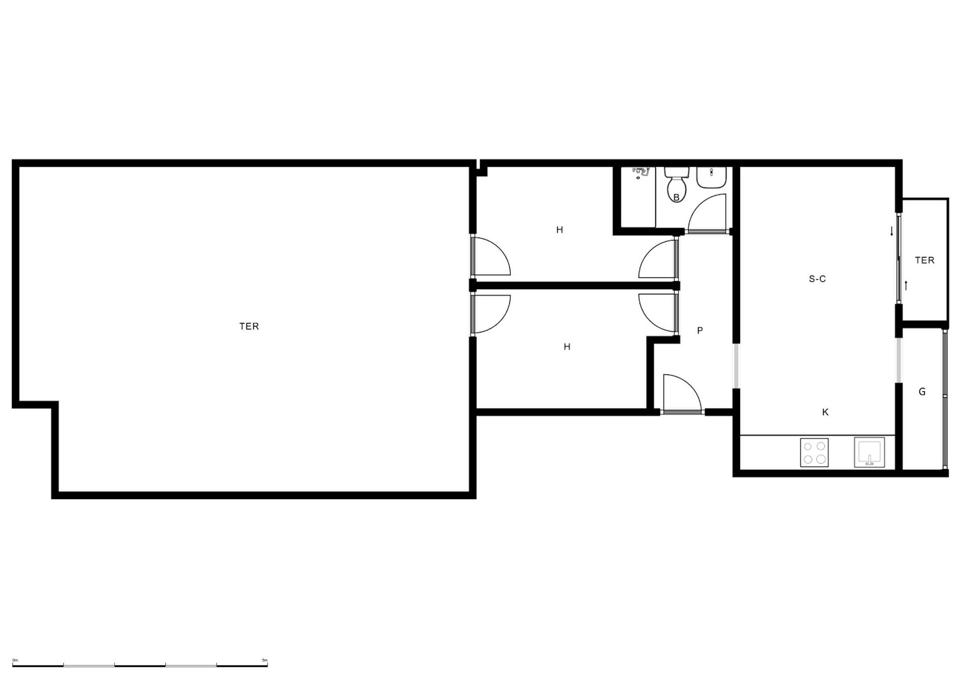 Piso en venta en  Palma de Mallorca con Calefacción, Terraza y Trastero