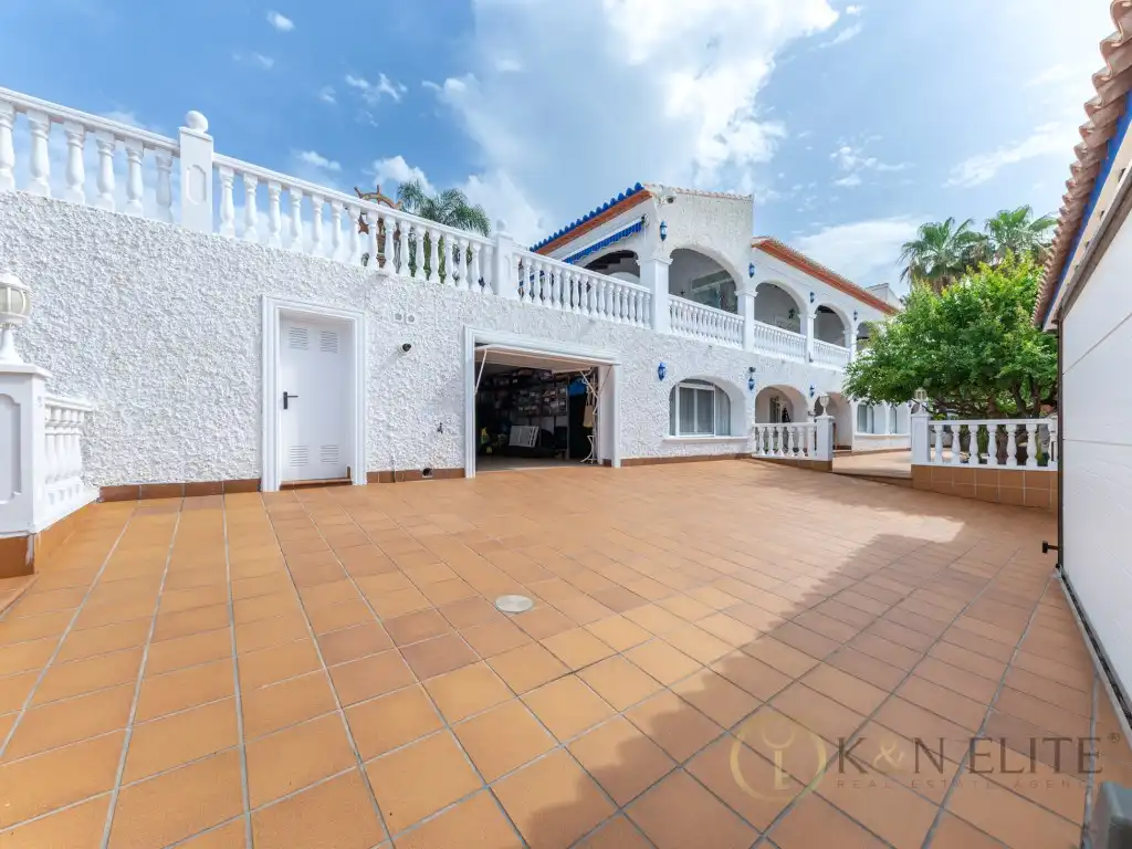 Vista exterior de Casa o chalet en venta en Moraira con Aire acondicionado, Jardín privado y Terraza