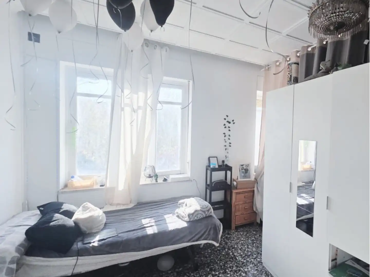 Schlafzimmer von Wohnung zum Verkauf in Elda mit Möbliert und Balkon
