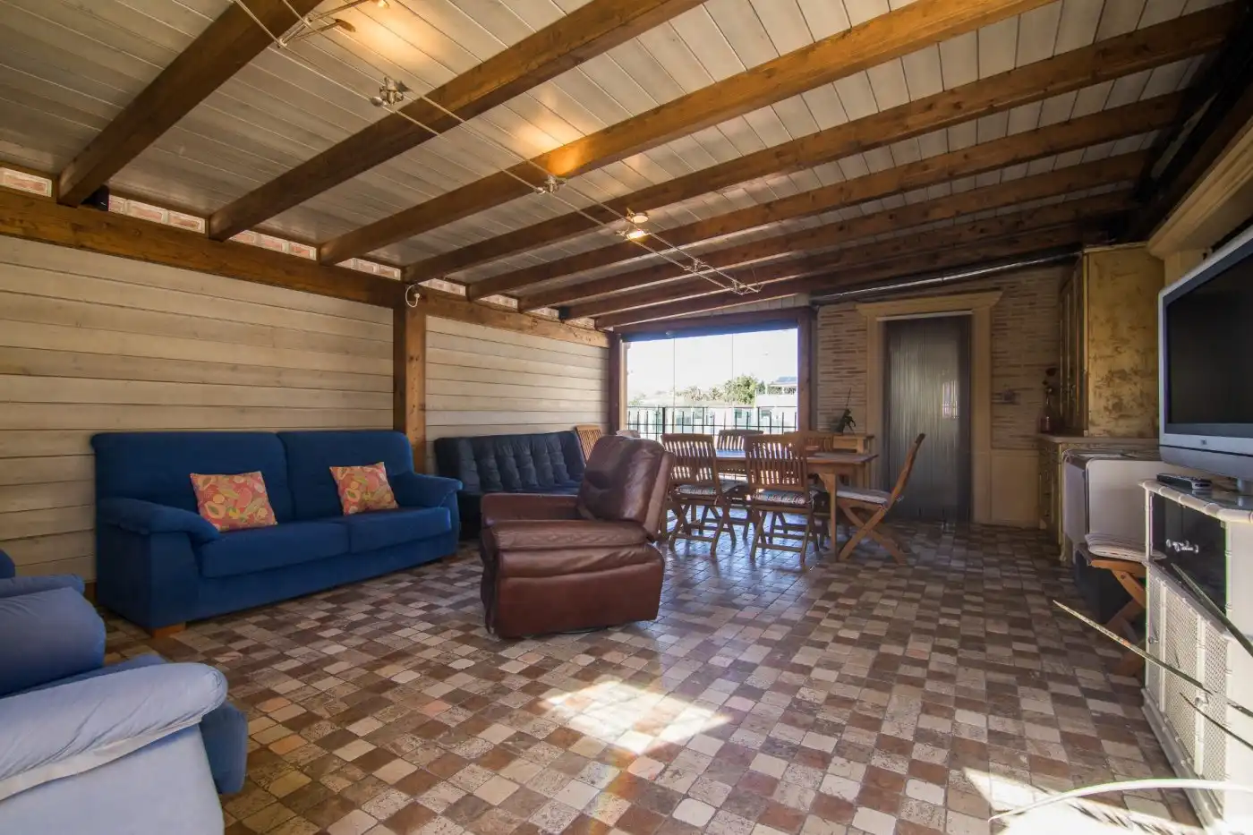Living room of Houses for sale in Elche / Elx  with Air Conditioner, Private garden and Terrace