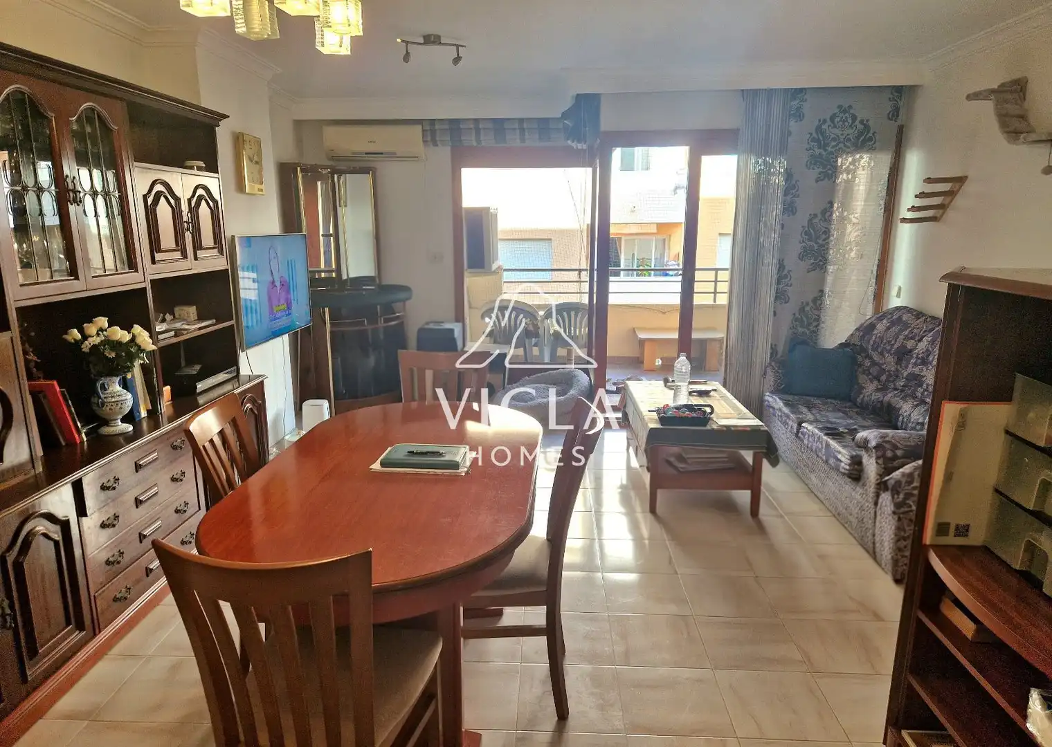 Wohnzimmer von Wohnung zum Verkauf in Eivissa mit Klimaanlage, Heizung und Terrasse