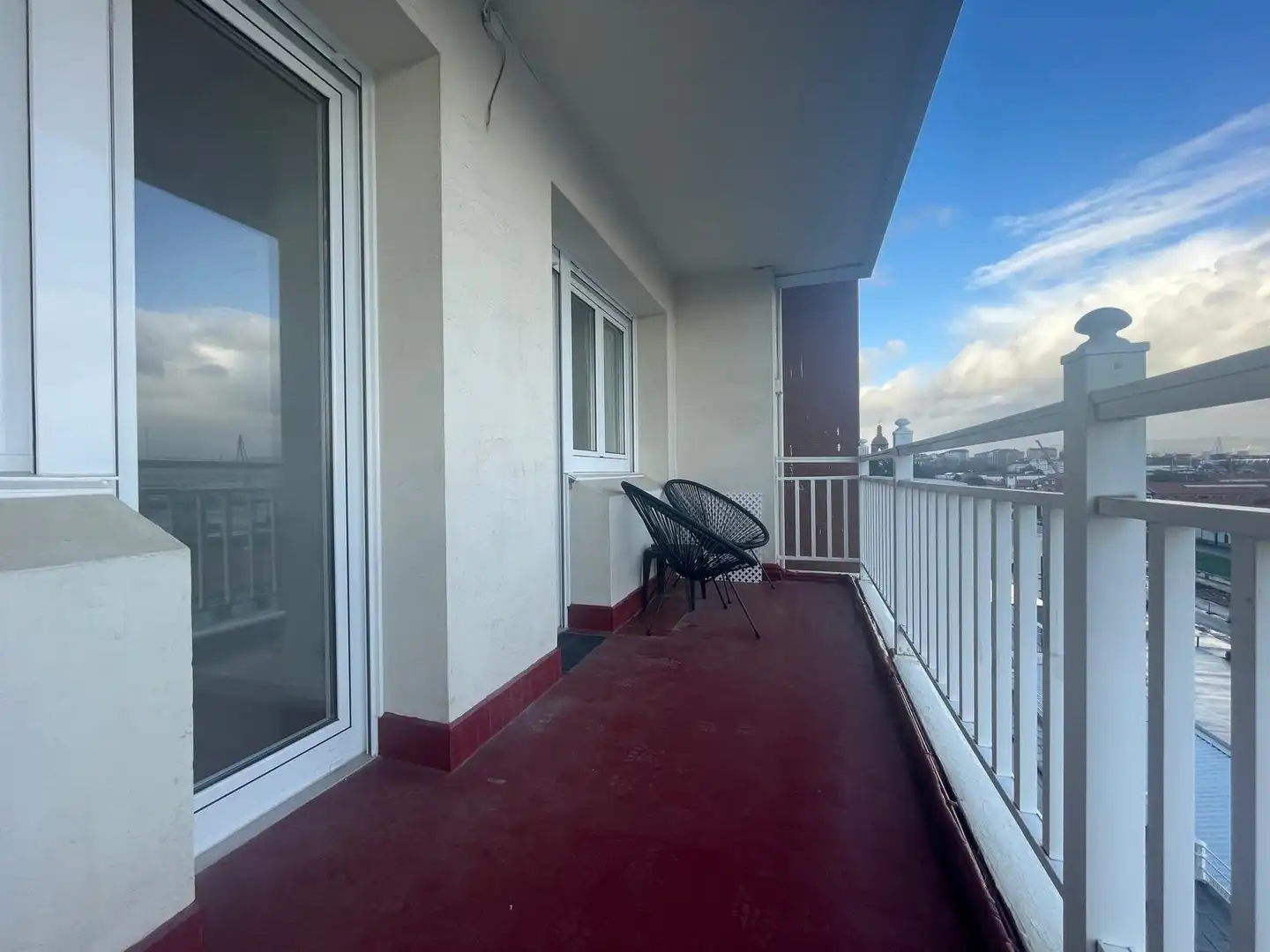 Balcony of Apartments for rent in Ferrol  with Heating, Furnished and Oven