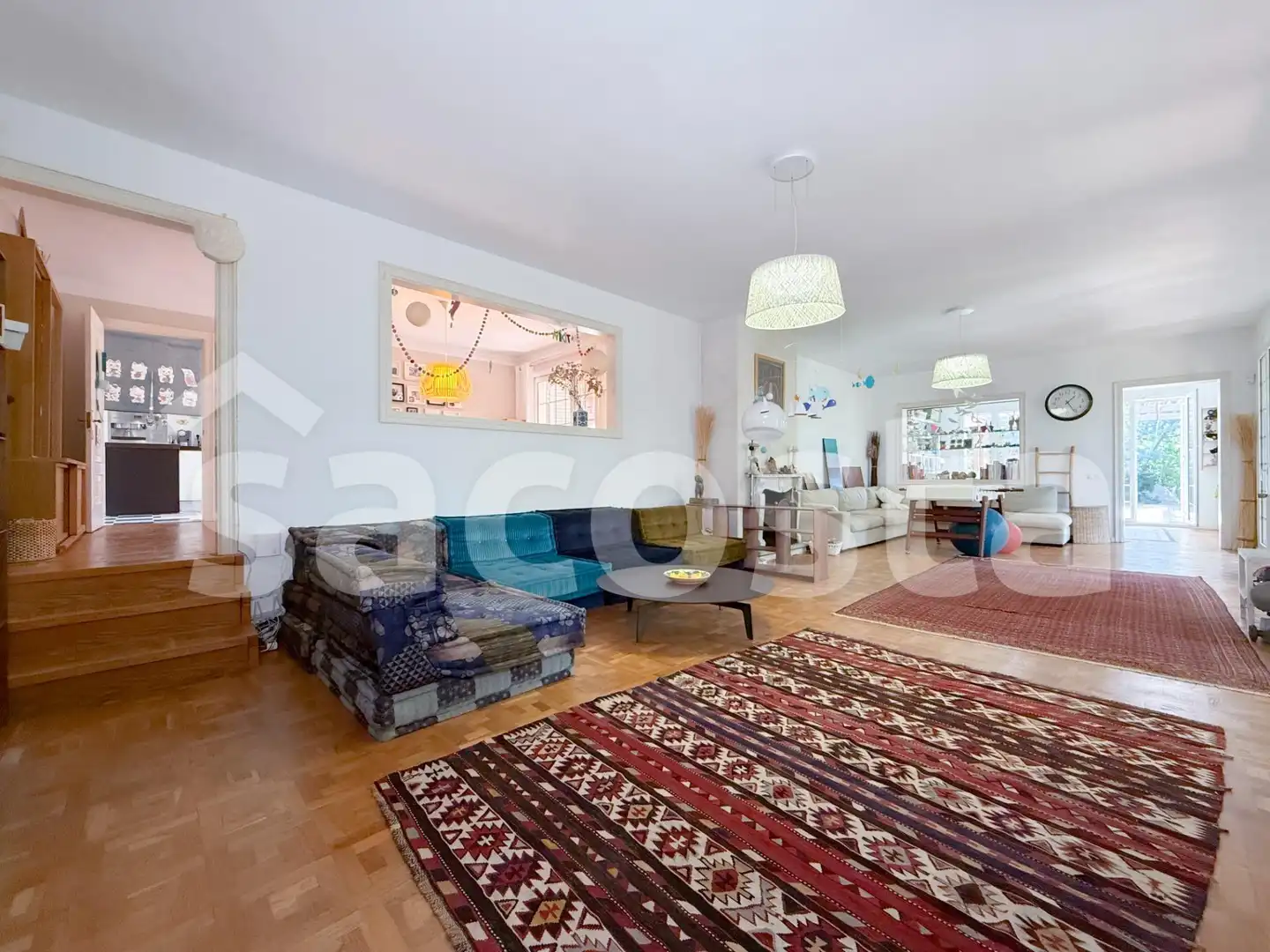 Sala d'estar de Casa o xalet en venda en Lloret de Mar amb Calefacció, Jardí privat i Parquet