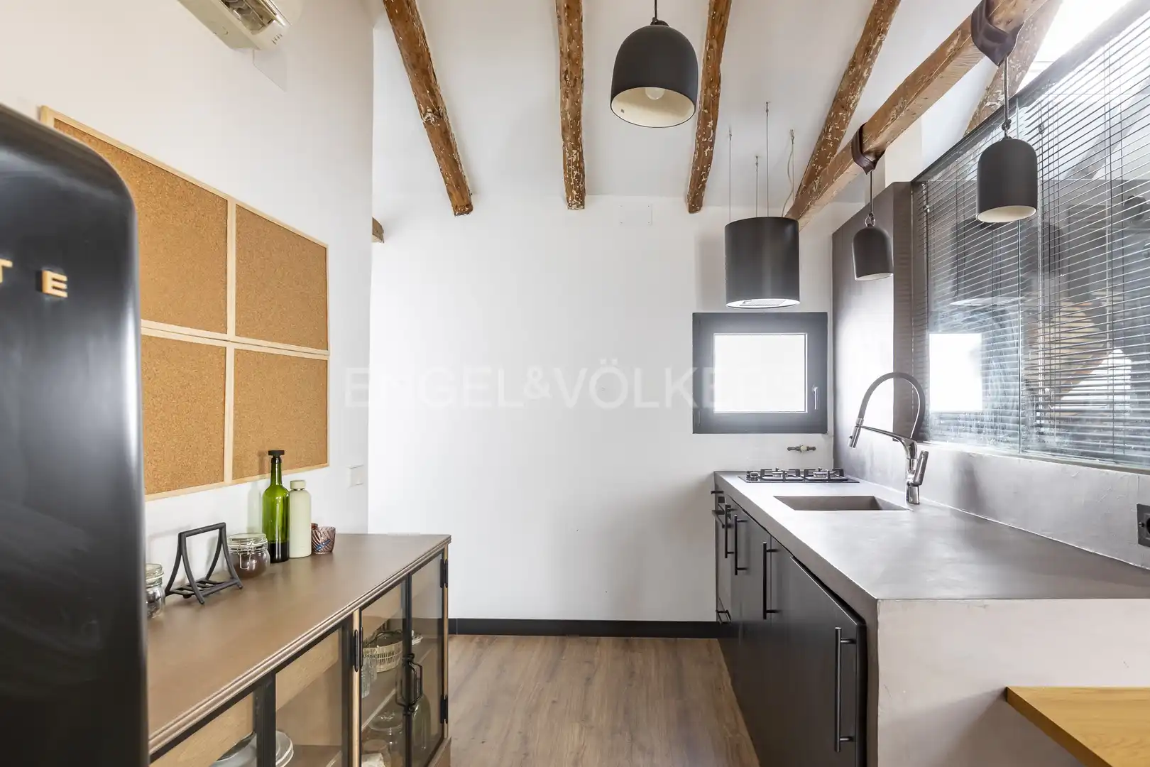 Küche von Wohnung zur Miete in Madrid mit Klimaanlage, Heizung und Möbliert