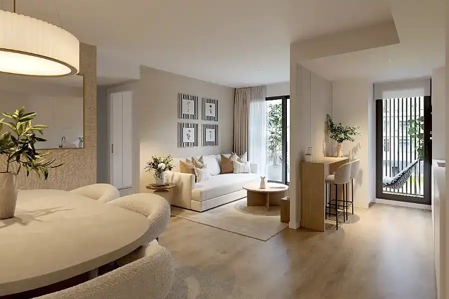 Sala d'estar de Apartament en venda en Alicante / Alacant amb Aire condicionat, Terrassa i Traster