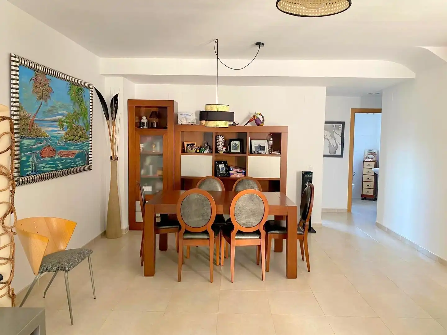Comedor de Casa adosada en venta en Vallada con Aire acondicionado, Jardín privado y Terraza