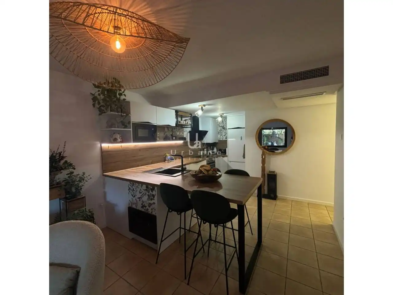 Küche von Wohnung zum Verkauf in Murcia mit Klimaanlage, Heizung und Privatgarten