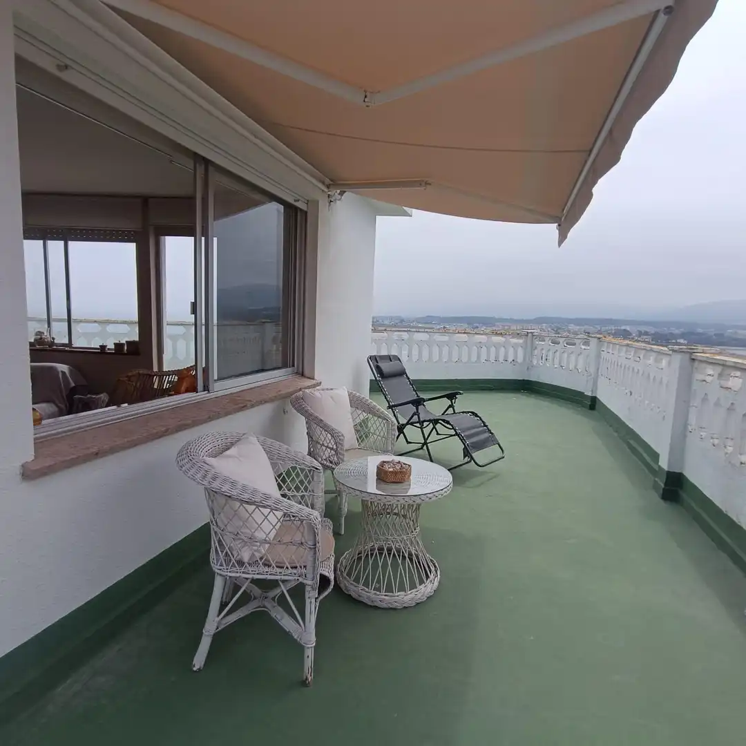 Terrace of Flat for rent in Foz  with Furnished