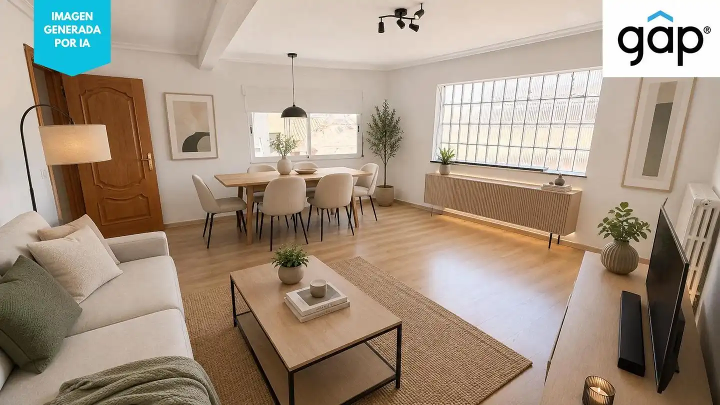 Sala de estar de Piso en venta en Cuenca con Calefacción y Amueblado