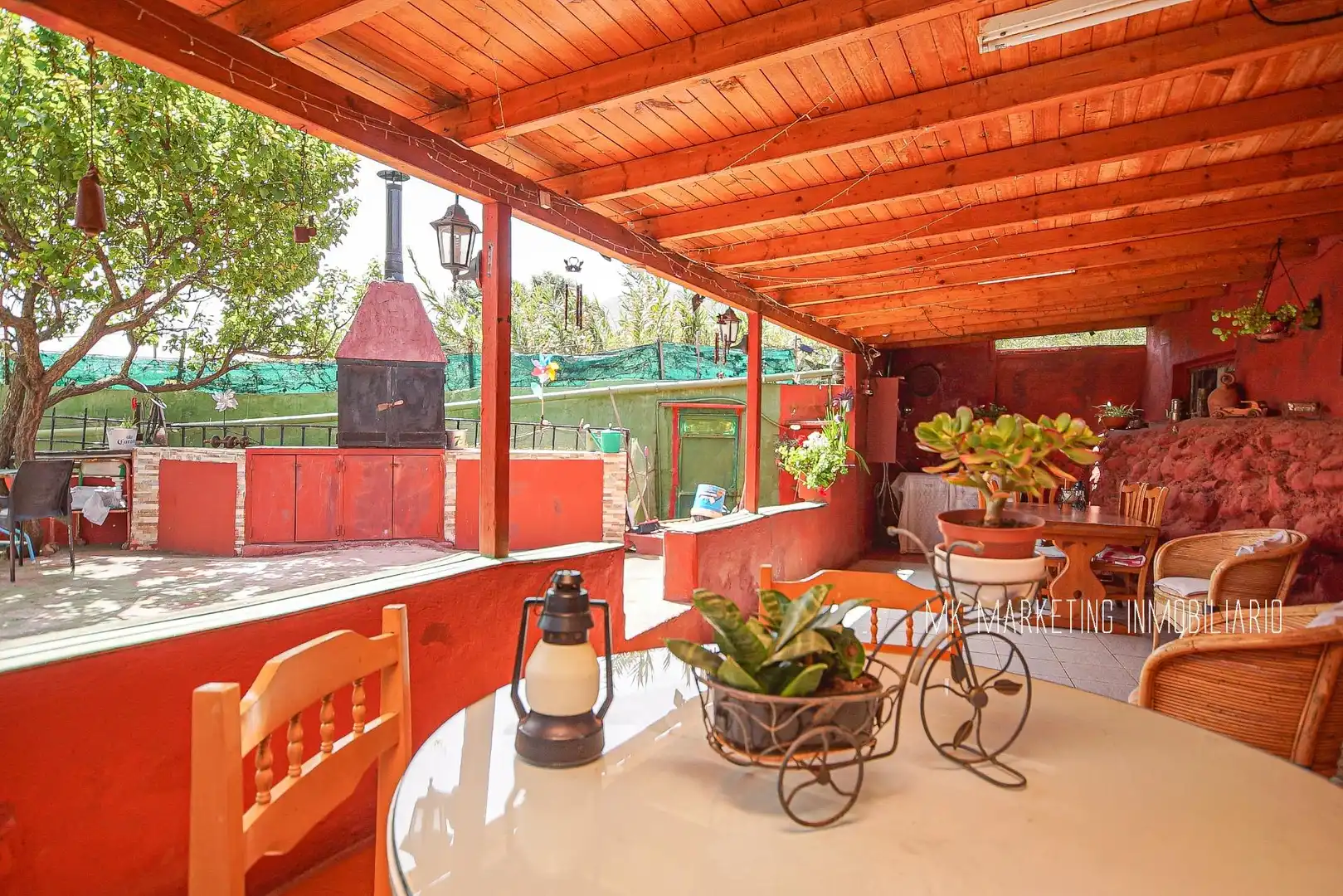 Terrassa de Finca rústica en venda en Valsequillo de Gran Canaria amb Aire condicionat, Terrassa i Piscina