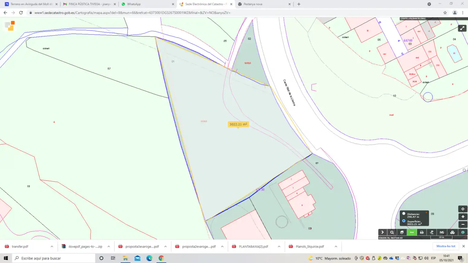 Terreny residencial en venda a Avinguda del Molí de la Llavina