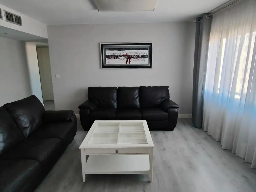 Living room of Flat for rent in  Zaragoza Capital  with Air Conditioner and Balcony