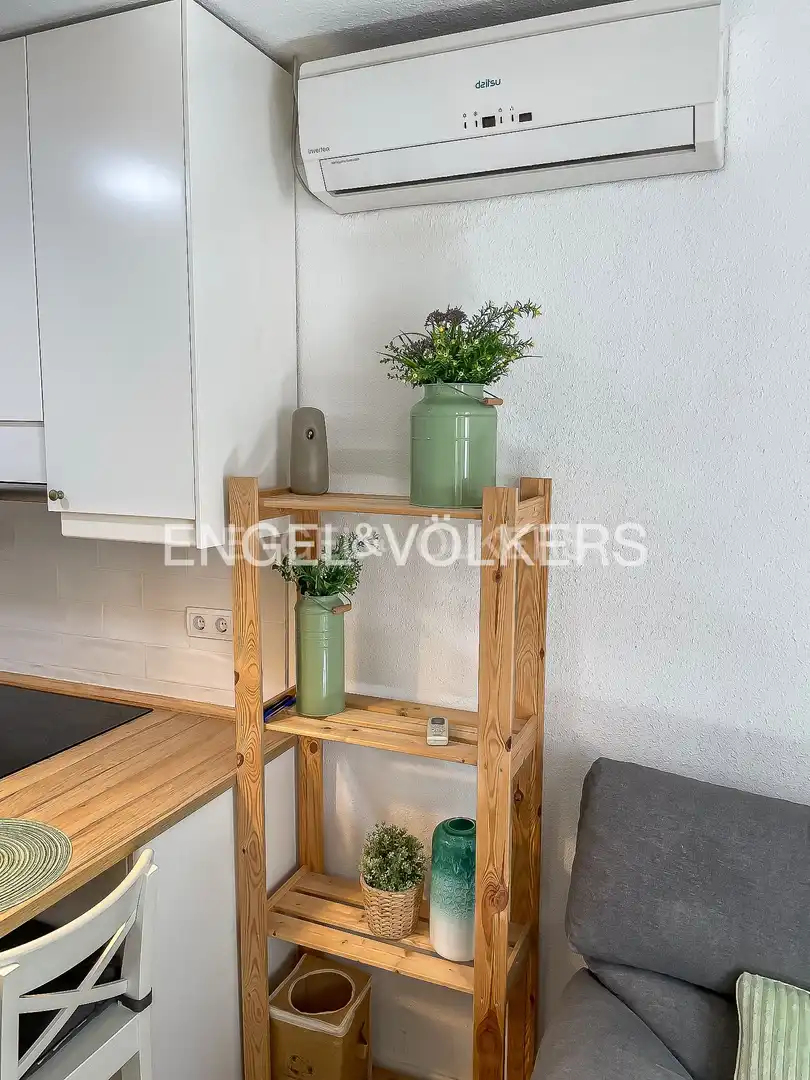 Balcony of Flat for rent in Madrid  with Air Conditioner, Heating and Private garden