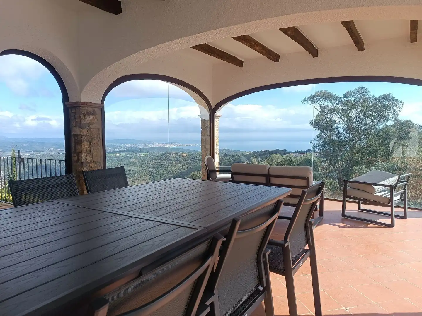 Terrassa de Casa o xalet de lloguer en Castell d'Aro, Platja d'Aro i s'Agaró amb Aire condicionat, Traster i Domòtica