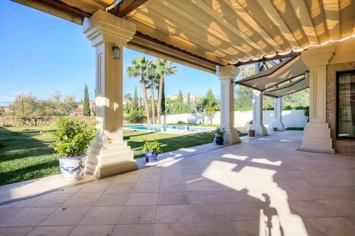 Terrace of Houses for rent in Mijas  with Air Conditioner, Private garden and Terrace