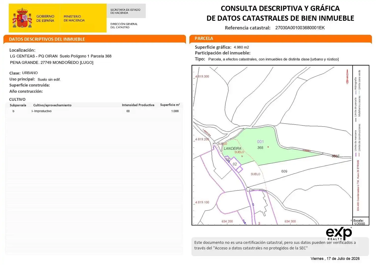 Casa o chalet en venta en Mondoñedo con Jardín privado