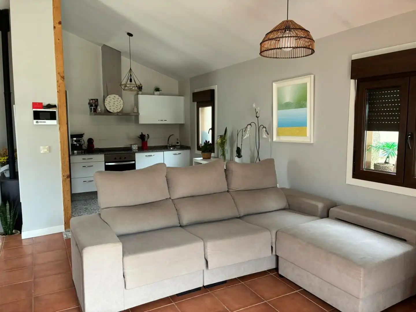 Sala de estar de Casa o chalet de alquiler en Nigrán con Calefacción, Jardín privado y Amueblado