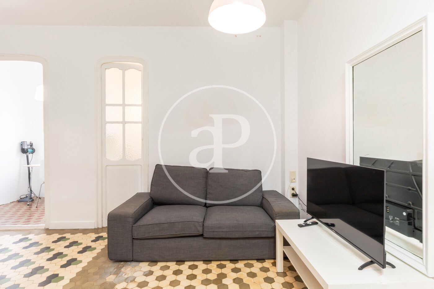 Living room of Flat to rent in  Valencia Capital  with Air Conditioner, Heating and Furnished