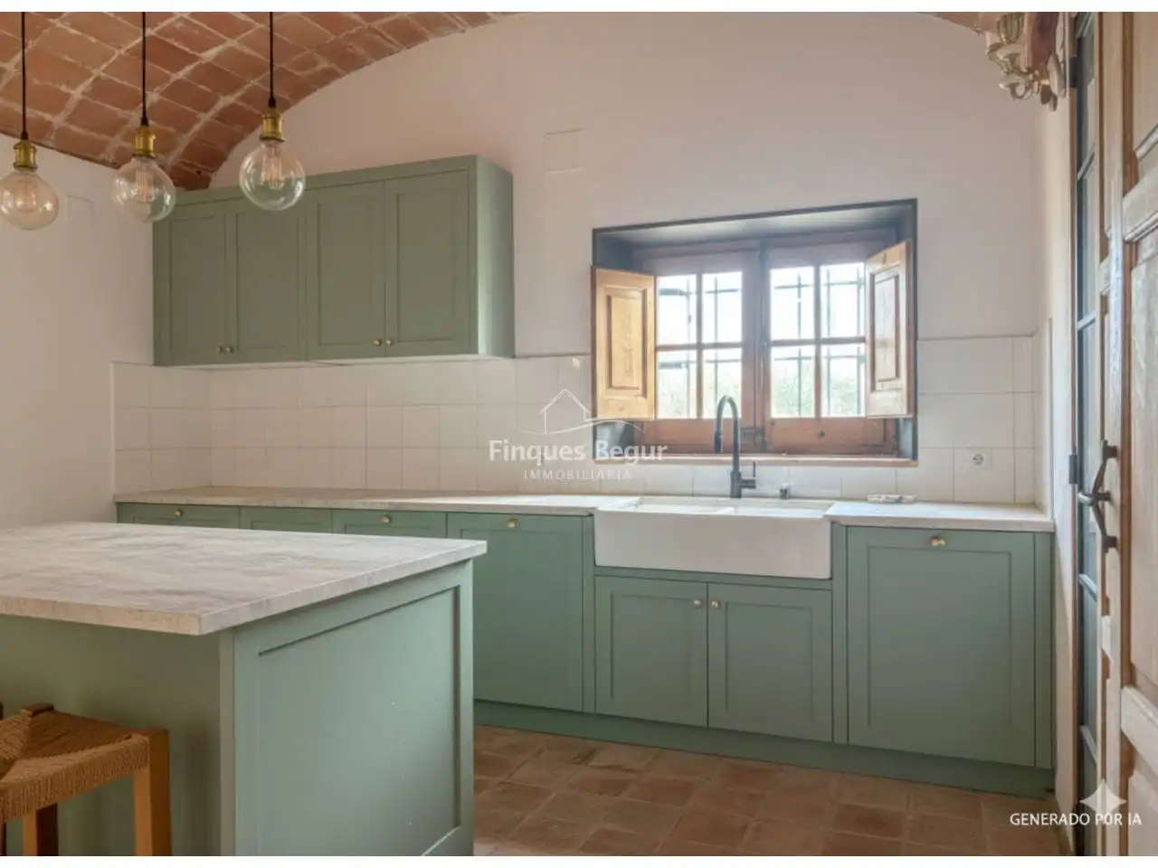 Cocina de Finca rústica en venta en Palafrugell con Jardín privado y Terraza