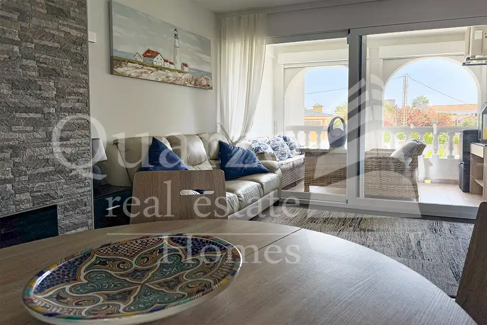 Sala de estar de Apartamento en venta en Dénia con Aire acondicionado, Calefacción y Terraza