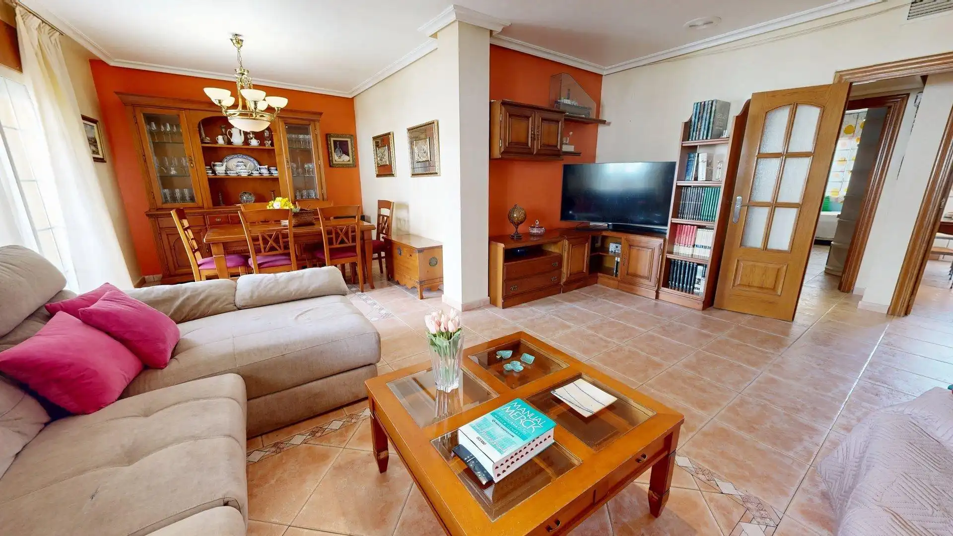 Sala d'estar de Àtic en venda en Pilar de la Horadada amb Aire condicionat i Terrassa