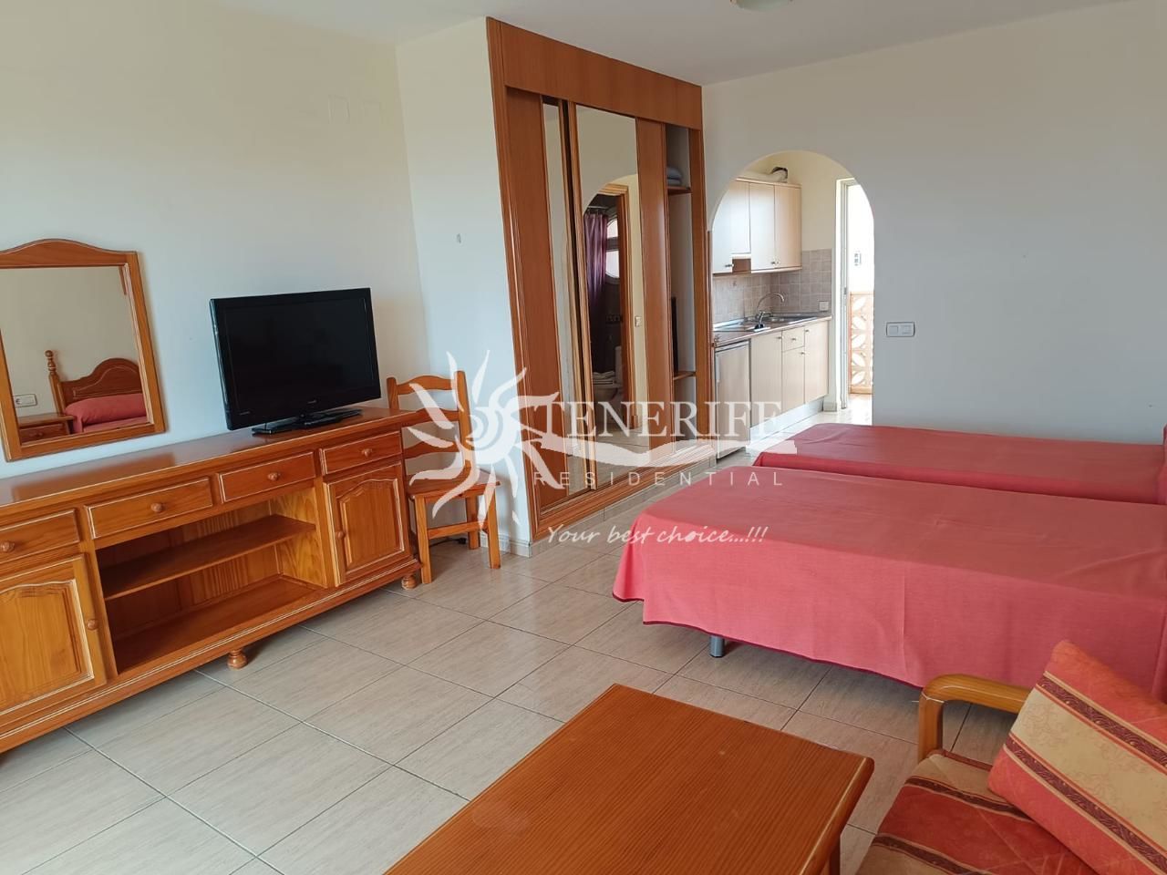 Dormitori de Estudi en venda en Arona amb Terrassa, Moblat i Piscina comunitària