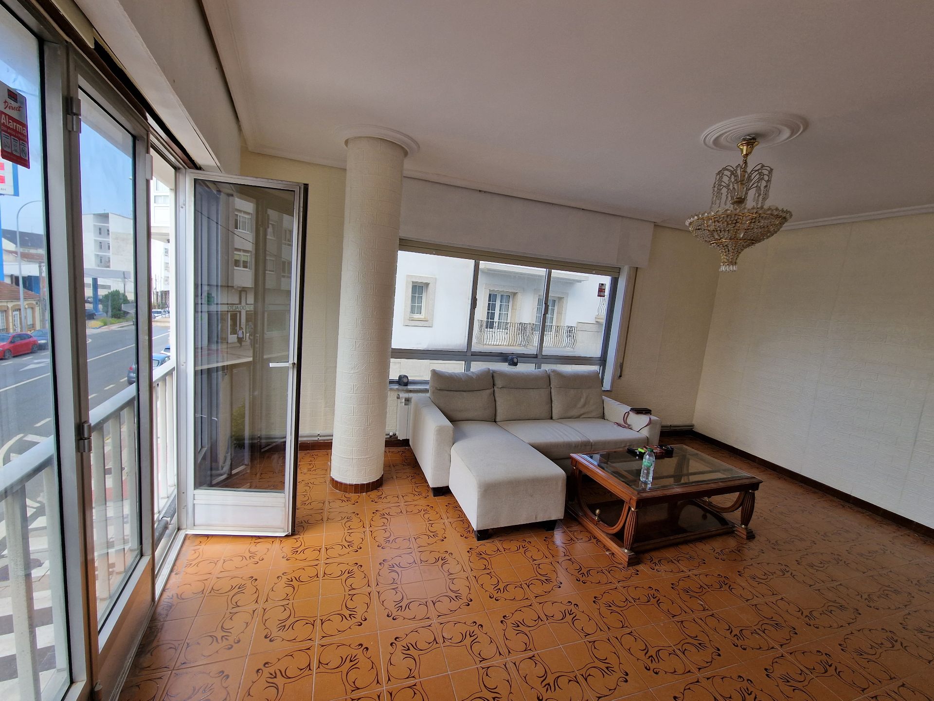 Living room of Flat for sale in Narón  with Heating, Terrace and Storage room