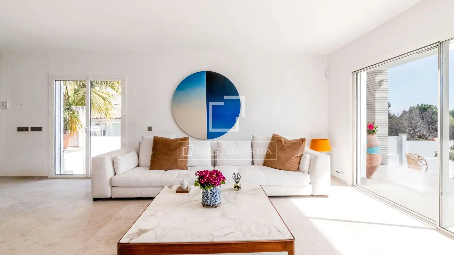 Living room of Houses for sale in Sitges  with Air Conditioner, Private garden and Terrace