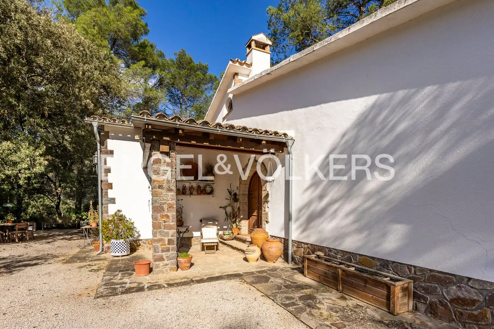 Vista exterior de Finca rústica en venda en Bigues i Riells del Fai amb Calefacció, Jardí privat i Terrassa