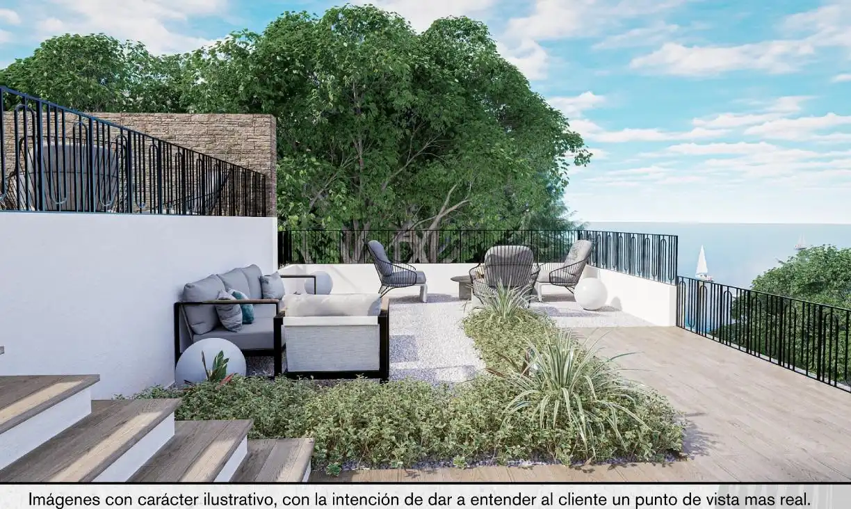 Terraza de Casa o chalet en venta en El Campello con Aire acondicionado, Calefacción y Jardín privado