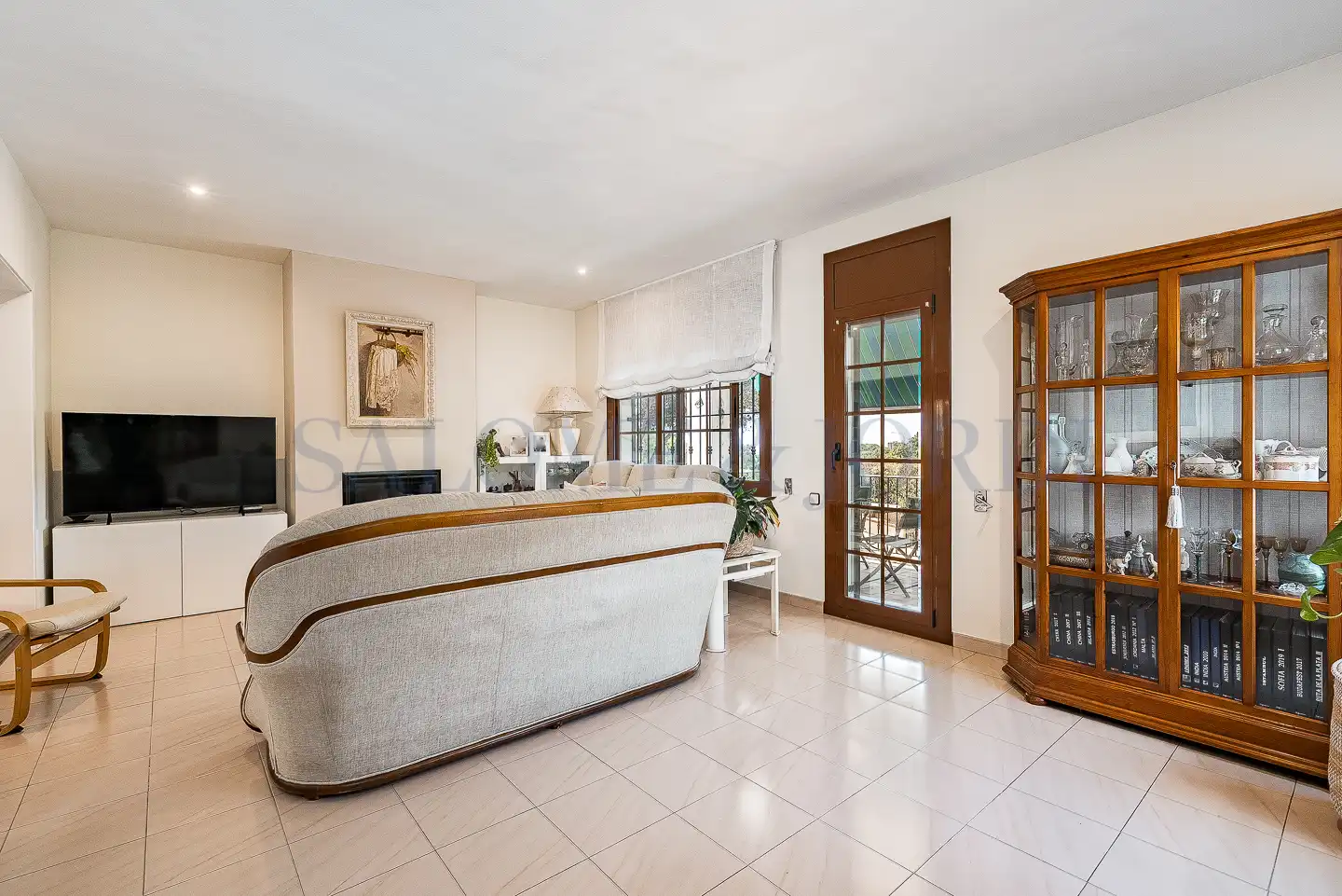 Sala de estar de Casa o chalet en venta en Vilassar de Dalt con Calefacción, Jardín privado y Piscina
