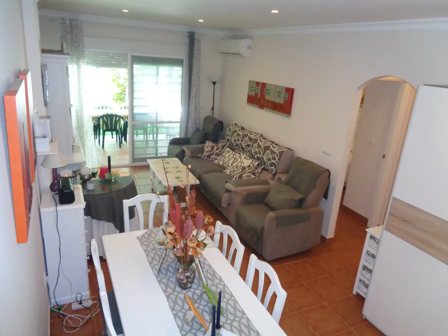 Sala de estar de Apartamento en venta en Islantilla con Aire acondicionado, Calefacción y Jardín privado