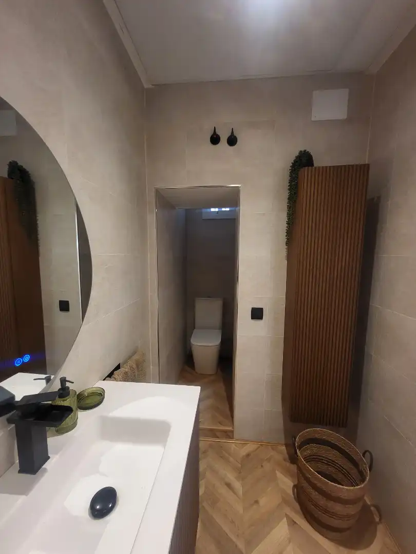 Baño de Dúplex en venta en Madrid con Parquet, Amueblado y Horno