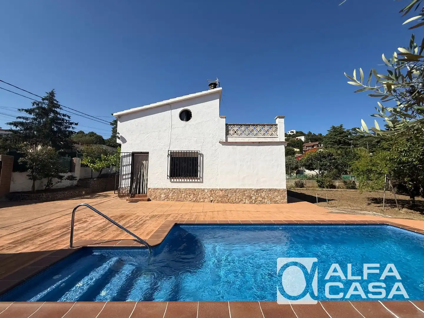 Vista exterior de Casa o chalet en venta en Vidreres con Terraza, Trastero y Piscina