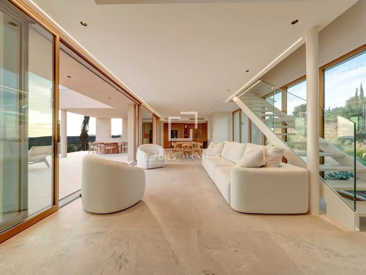 Wohnzimmer von Country house zum Verkauf in  Palma de Mallorca mit Klimaanlage, Heizung und Privatgarten