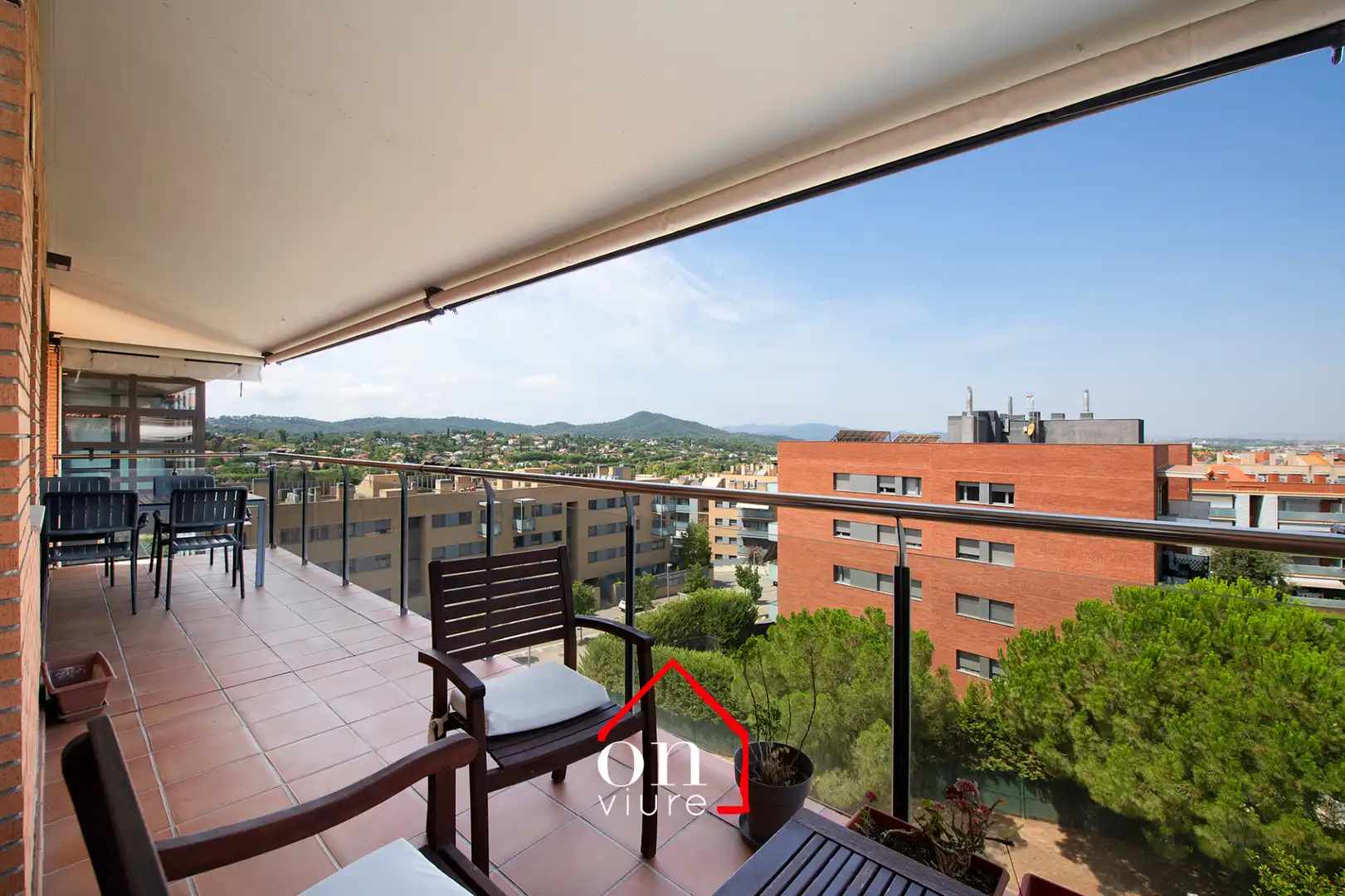 Balcony of Attic for sale in Sant Cugat del Vallès  with Air Conditioner, Heating and Parquet flooring
