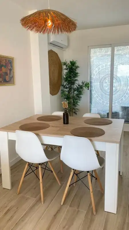 Esszimmer von Wohnung zur Miete in Canet d'En Berenguer mit Klimaanlage, Heizung und Privatgarten