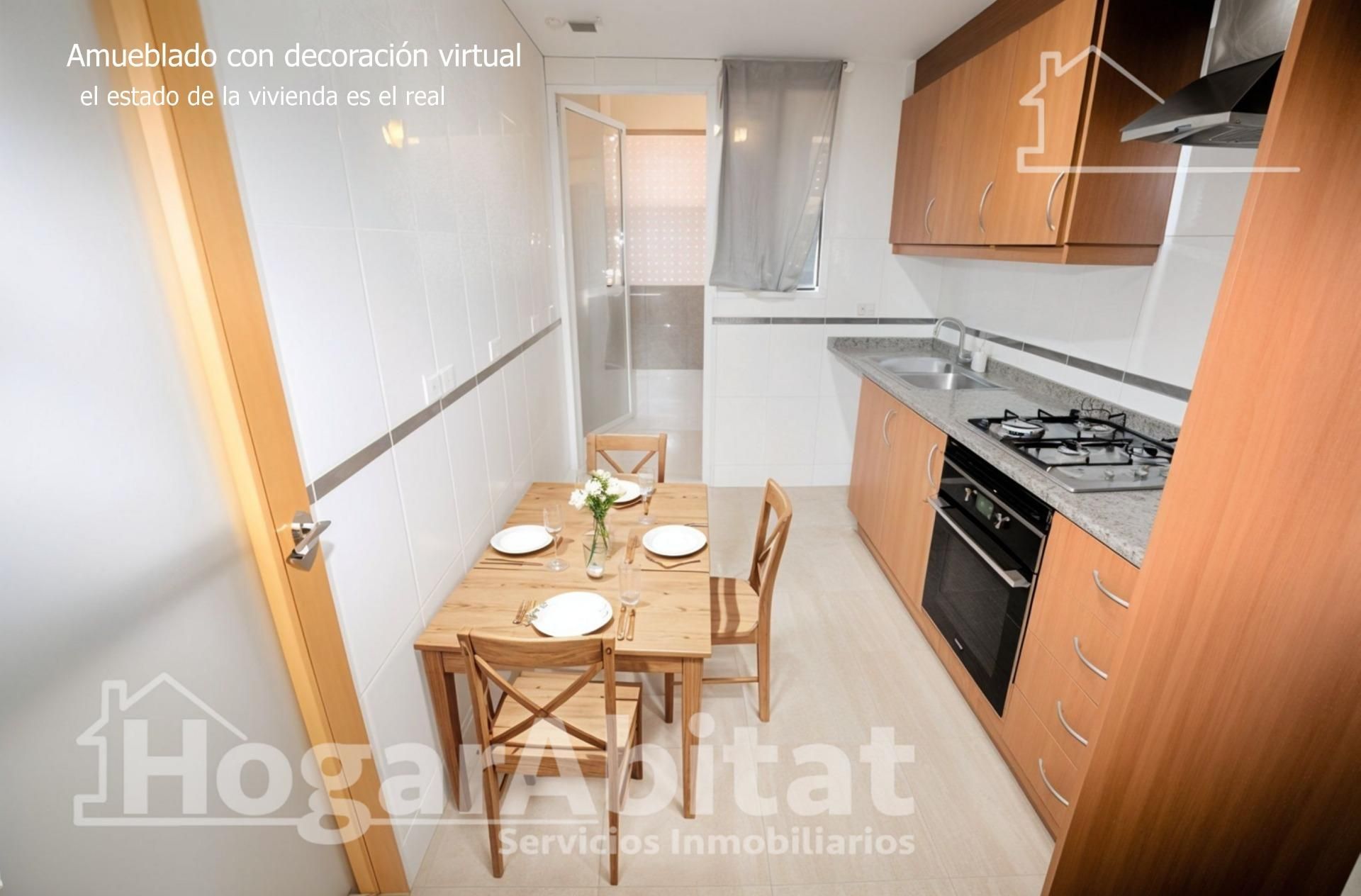 Küche von Wohnung zum verkauf in Puçol mit Balkon