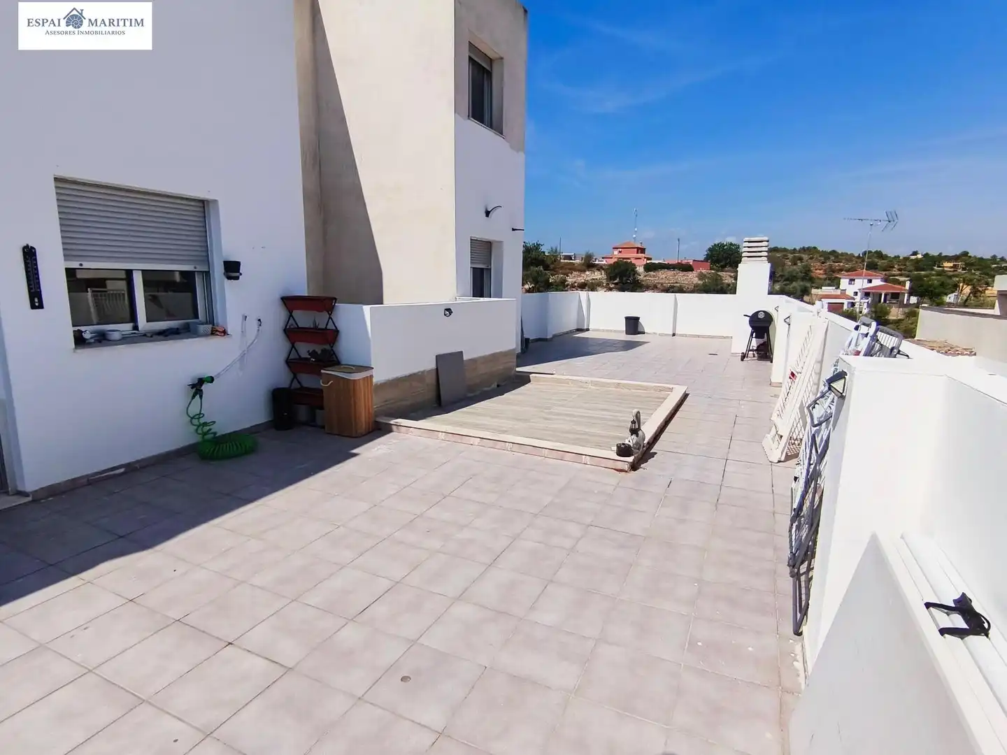 Terrasse von Dachboden zum Verkauf in Vilamarxant mit Klimaanlage, Terrasse und Ofen