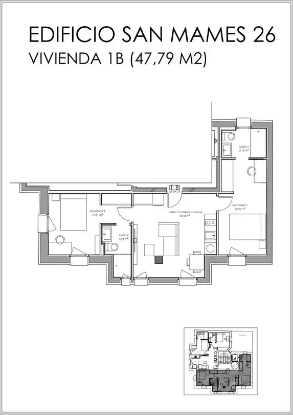 Piso en venta en San Mamés - La Palomera