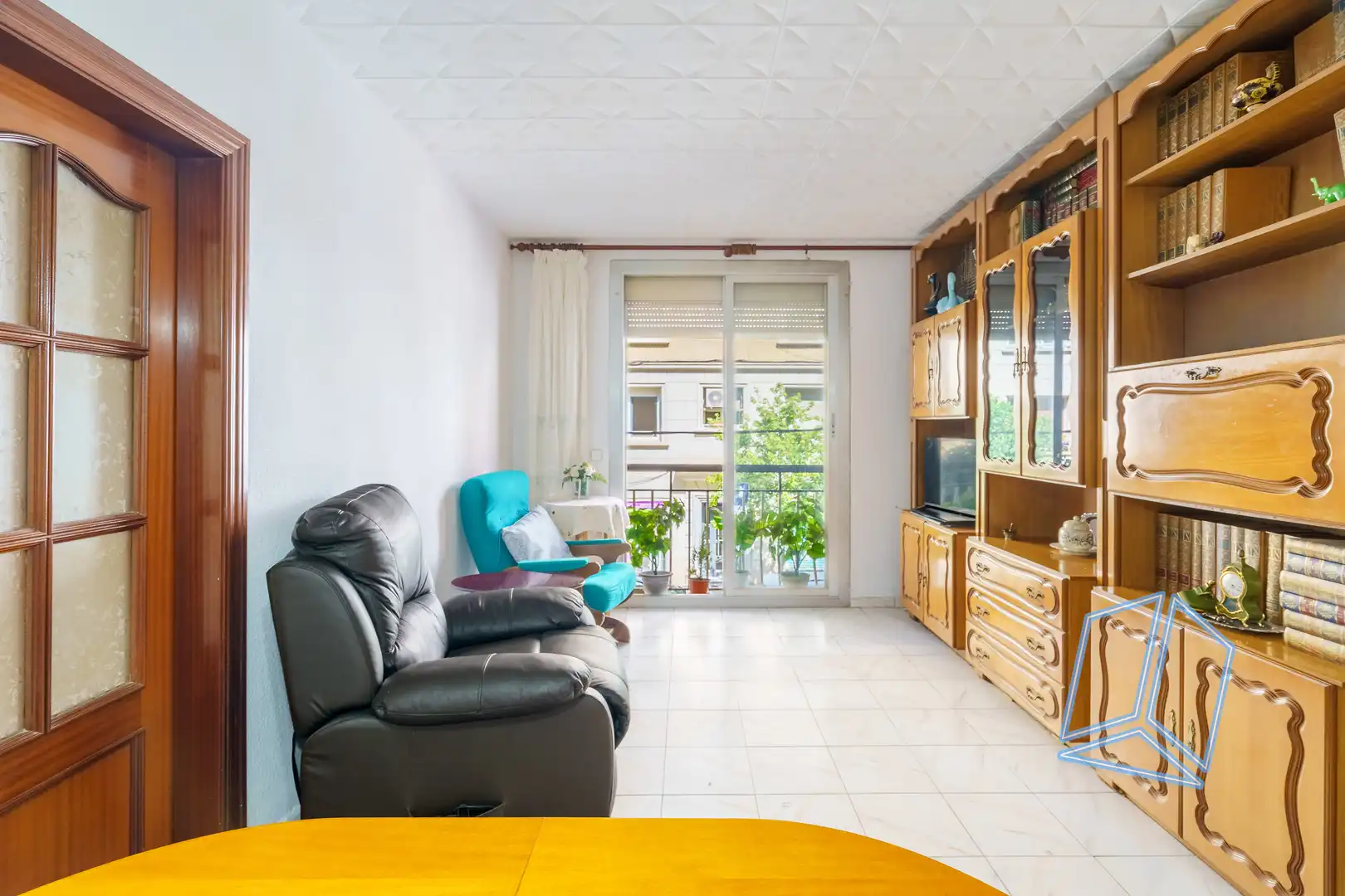 Sala de estar de Piso en venta en Barcelona con Balcón