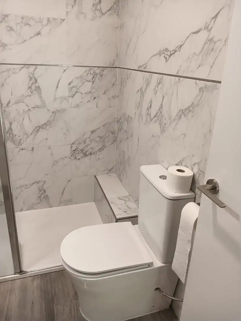 Bany de Apartament de lloguer en Sevilla amb Aire condicionat i Moblat