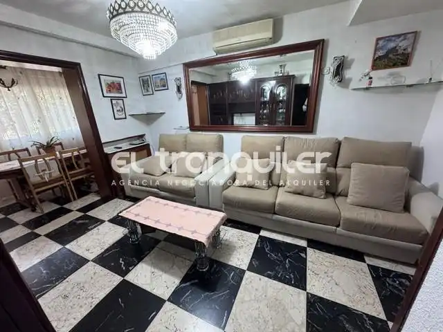 Wohnzimmer von Wohnung zur Miete in Madrid mit Klimaanlage und Möbliert