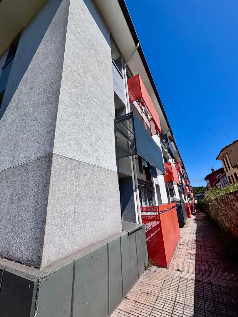 Exterior view of Flat for sale in Gijón   with Parquet flooring