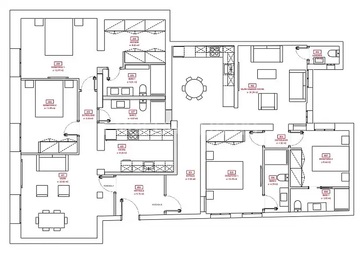 Flat for sale in Madrid  with Air Conditioner, Heating and Parquet flooring