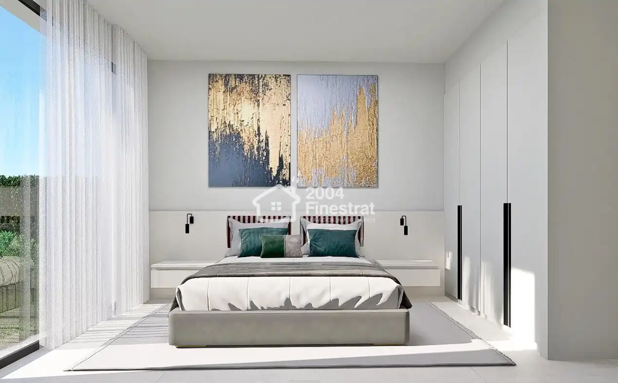 Dormitori de Casa o xalet en venda en Finestrat amb Aire condicionat, Jardí privat i Terrassa