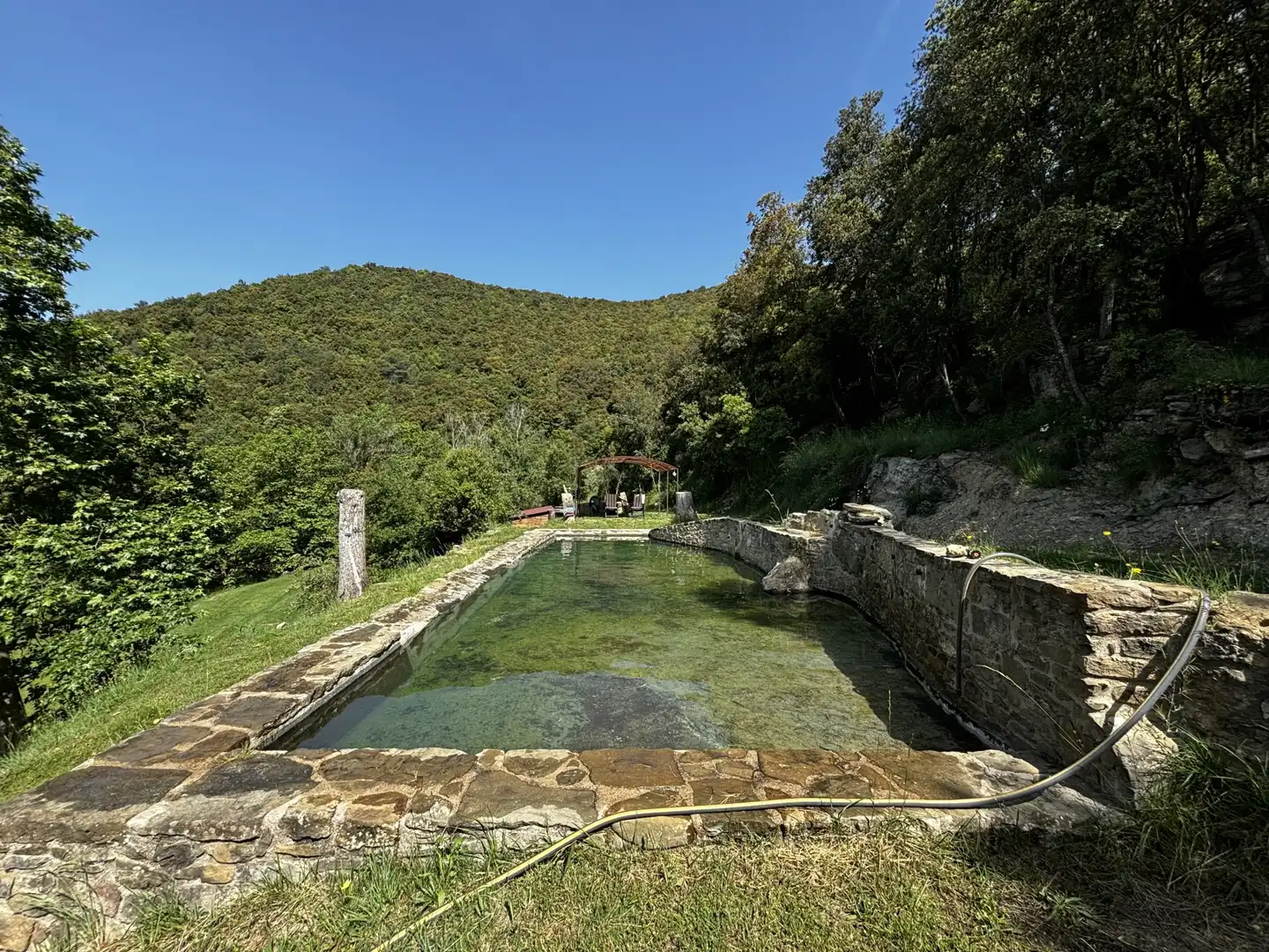 Swimming pool of Country homes for sale in Sant Aniol de Finestres  with Terrace and Swimming Pool