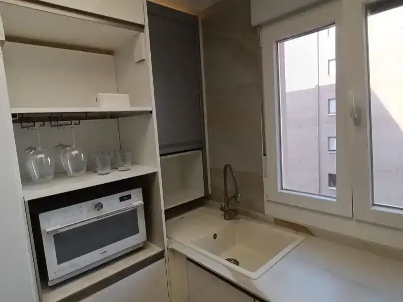 Cocina de Piso de alquiler en Santander con Parquet y Amueblado