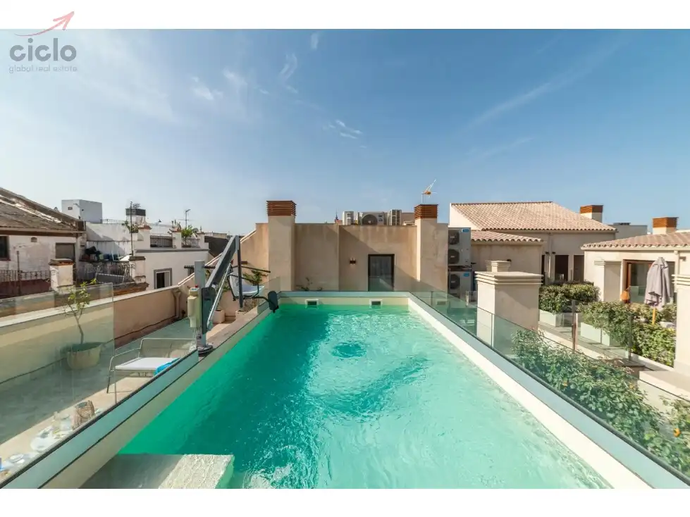 Swimming pool of Flat for sale in Sevilla  with Terrace, Swimming Pool and Furnished