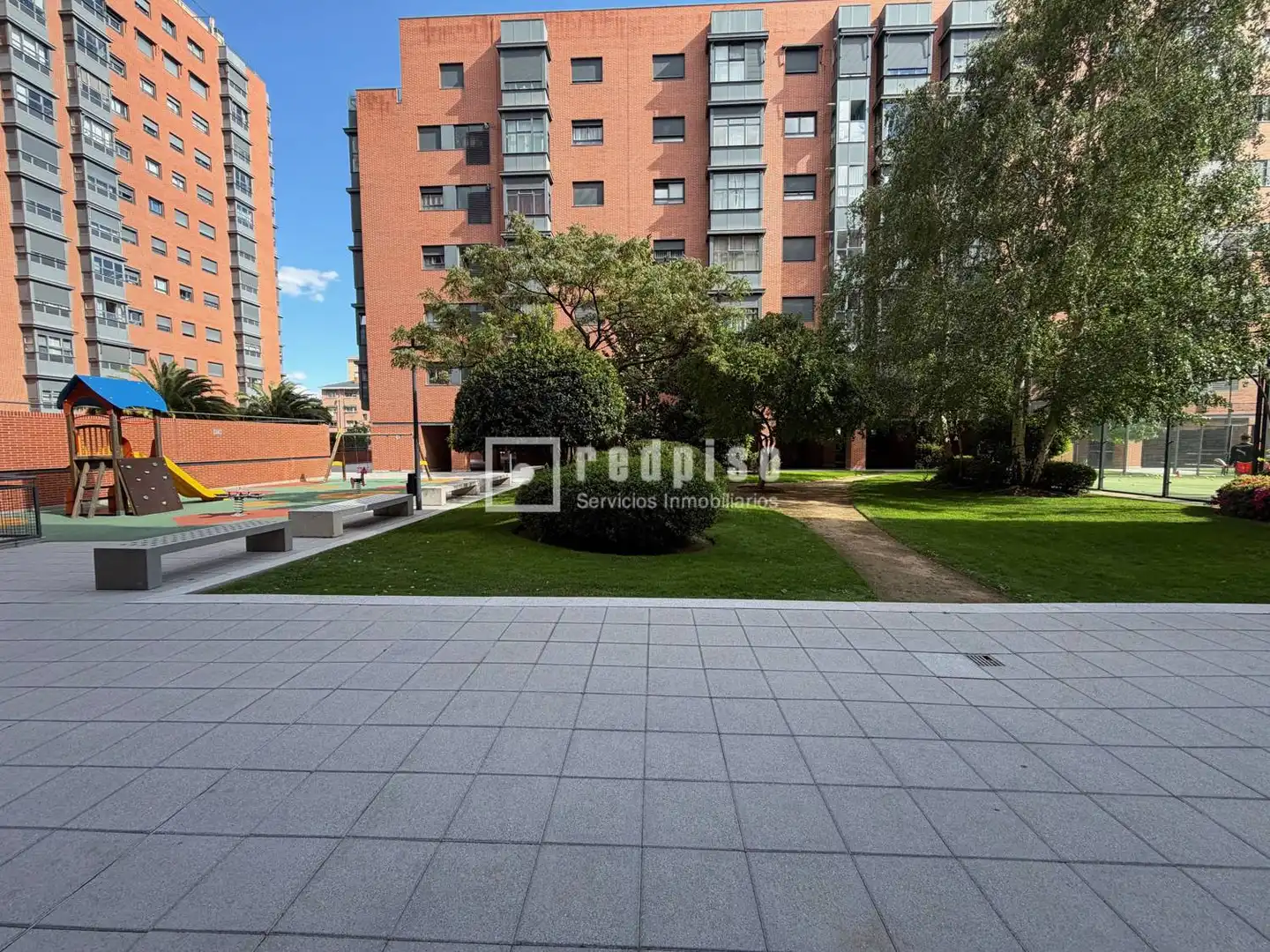 Garden of Flat for sale in Madrid  with Air Conditioner, Heating and Private garden